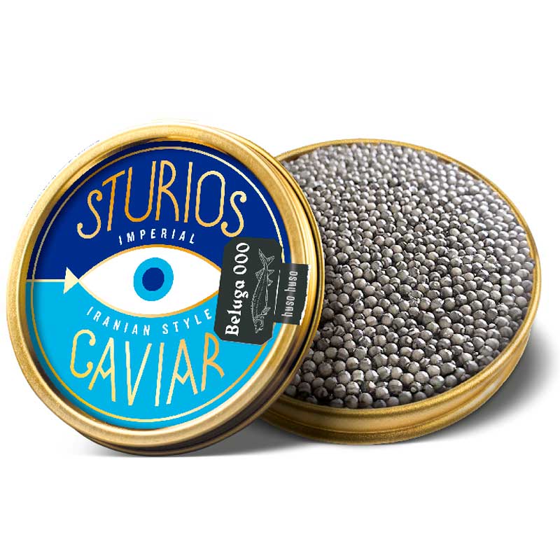 Caviar Malossol Beluga 000 Huevos Esturion Huso Huso